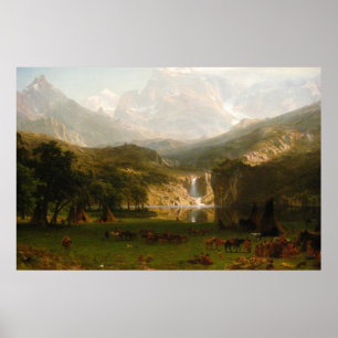Albert Bierstadt's Rocky Mountains, Lander's Peak Poster