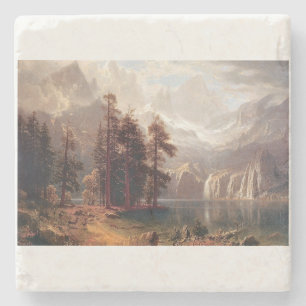 Albert Bierstadt's Sierra Nevada, 1871 Stone Coaster
