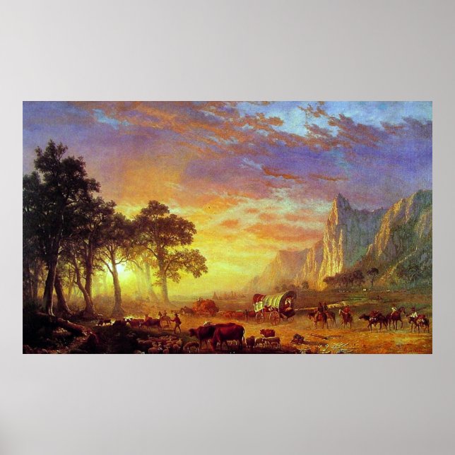 Albert Bierstadt's The Oregon Trail, 1869 Poster (Front)