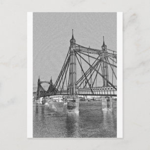 Albert Bridge London Postcard