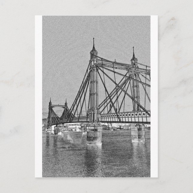 Albert Bridge London Postcard (Front)