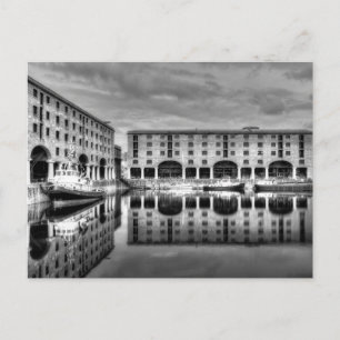 Albert Dock Liverpool Reflections  Holiday Postcard