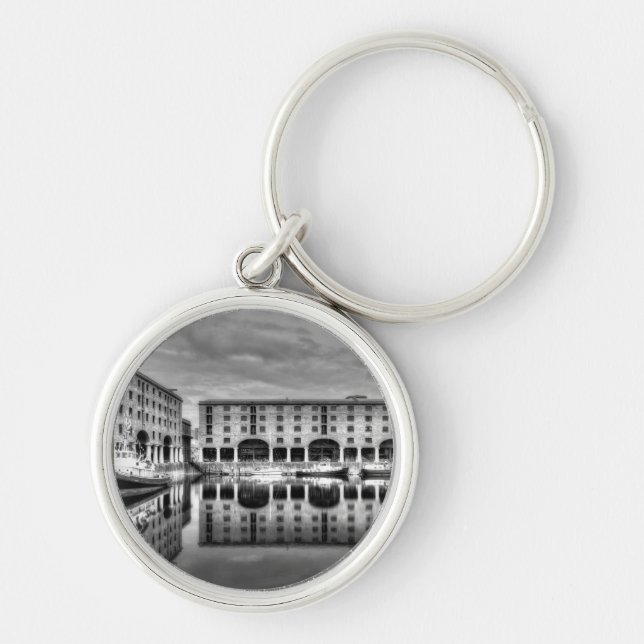 Albert Dock Liverpool Reflections Keychain (Front)
