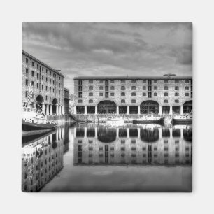 Albert Dock Liverpool Reflections Magnet
