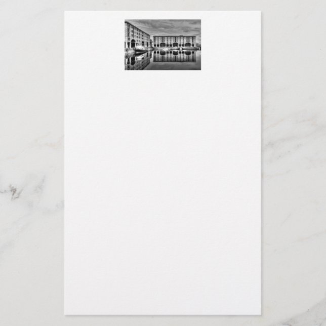 Albert Dock Liverpool Reflections Stationery (Front)