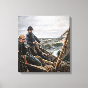Albert Edelfelt - At Sea Canvas Print