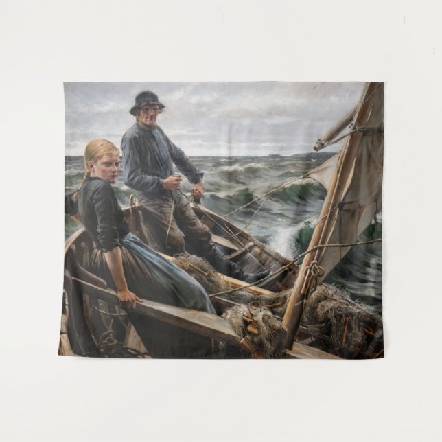 Albert Edelfelt - At Sea Tapestry (Front (Horizontal))