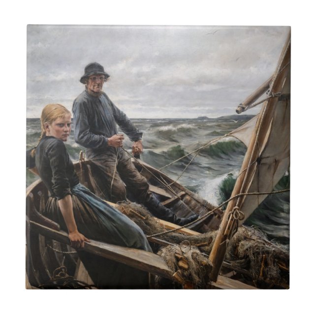 Albert Edelfelt - At Sea Tile (Front)