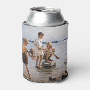 Albert Edelfelt - Boys Playing on the Shore Can Cooler