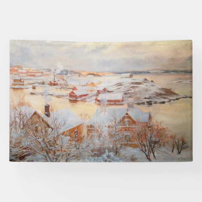 Albert Edelfelt - December Day Banner (Horizontal)