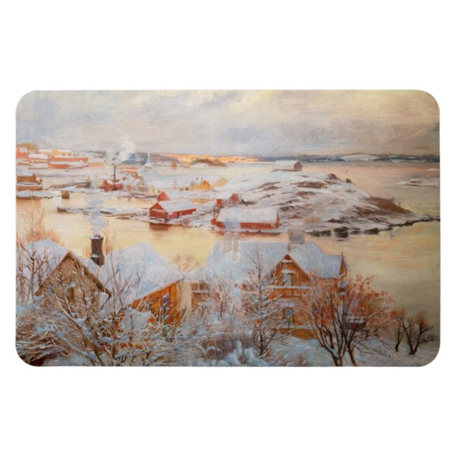 Albert Edelfelt - December Day Magnet (Horizontal)