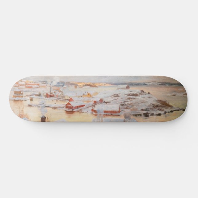Albert Edelfelt - December Day Skateboard (Horz)