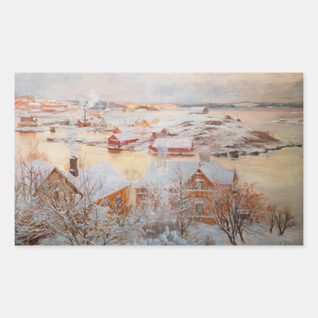 Albert Edelfelt - December Day Sticker (Front)