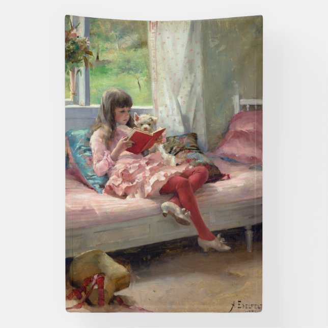 Albert Edelfelt - Good Friends Banner (Vertical)