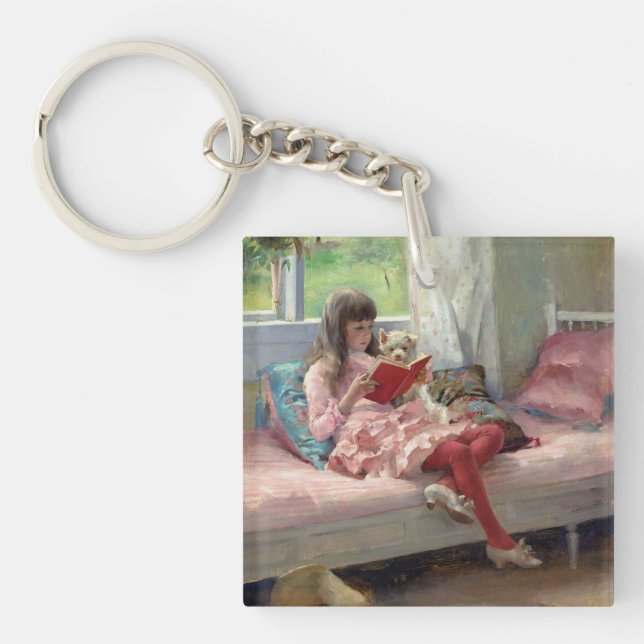 Albert Edelfelt - Good Friends Keychain (Front)