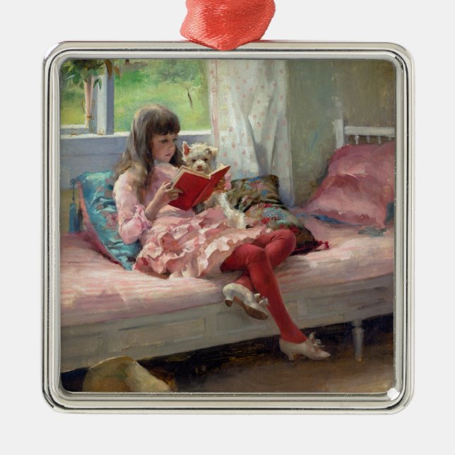 Albert Edelfelt - Good Friends Metal Ornament (Front)
