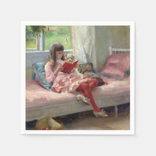 Albert Edelfelt - Good Friends Napkin