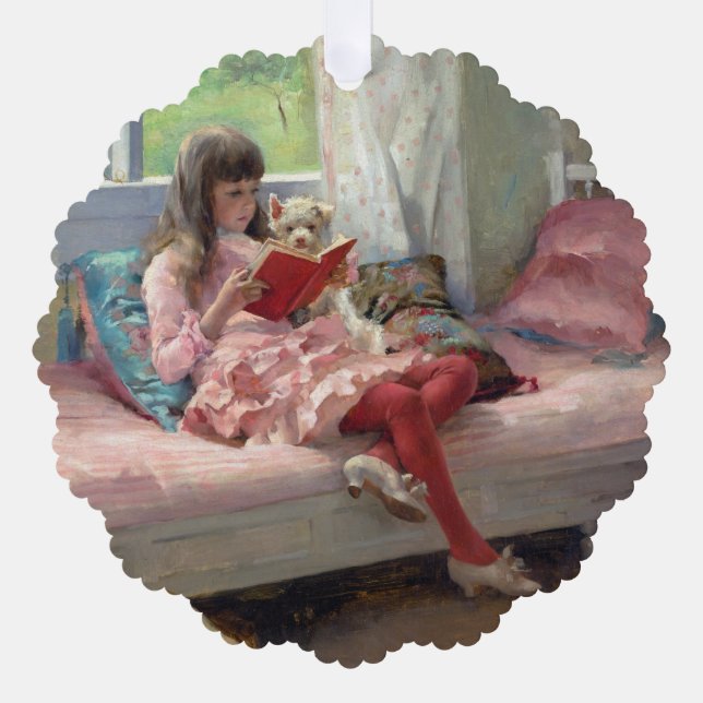 Albert Edelfelt - Good Friends Ornament Card (Front)