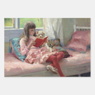 Albert Edelfelt - Good Friends Wrapping Paper Sheet