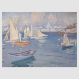 Albert Edelfelt - Harbour in Helsinki Tissue Paper