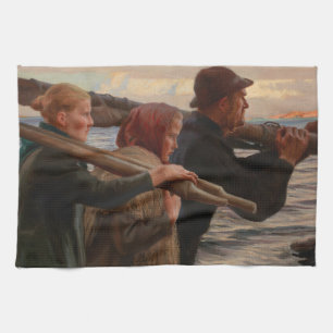 Albert Edelfelt - In the Outer Archipelag Kitchen Towel