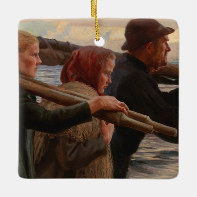 Albert Edelfelt - In the Outer Archipelago Ceramic Ornament (Front)