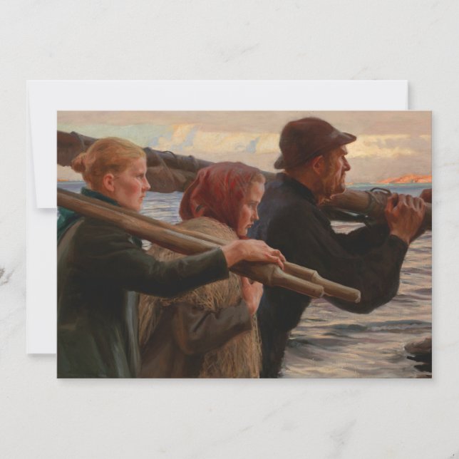 Albert Edelfelt - In the Outer Archipelago Thank You Card (Front)