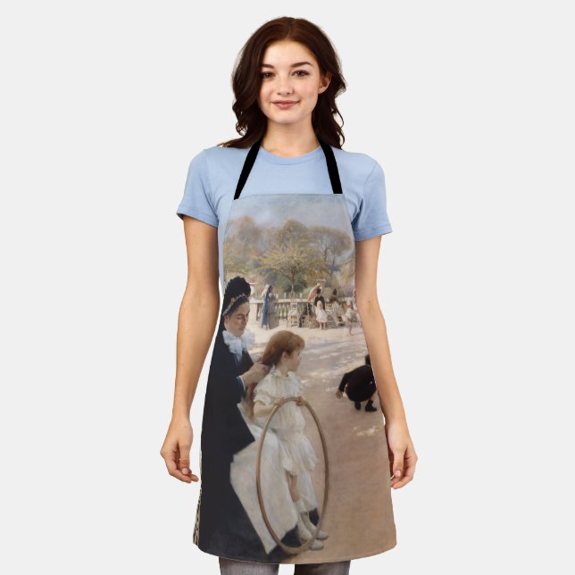 Albert Edelfelt - Luxembourg Gardens, Paris Apron (Worn)