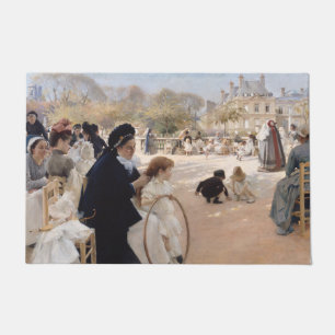 Albert Edelfelt - Luxembourg Gardens, Paris Doormat