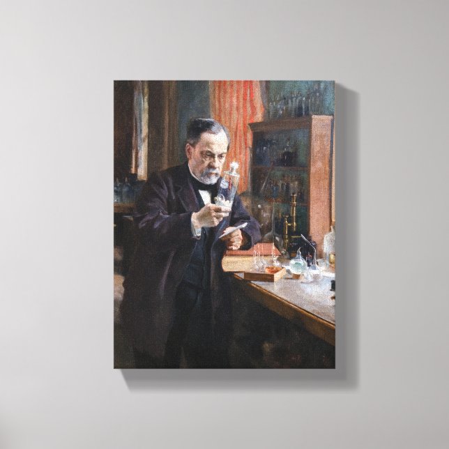 Albert Edelfelt - Portrait of Louis Pasteur Canvas Print (Front)