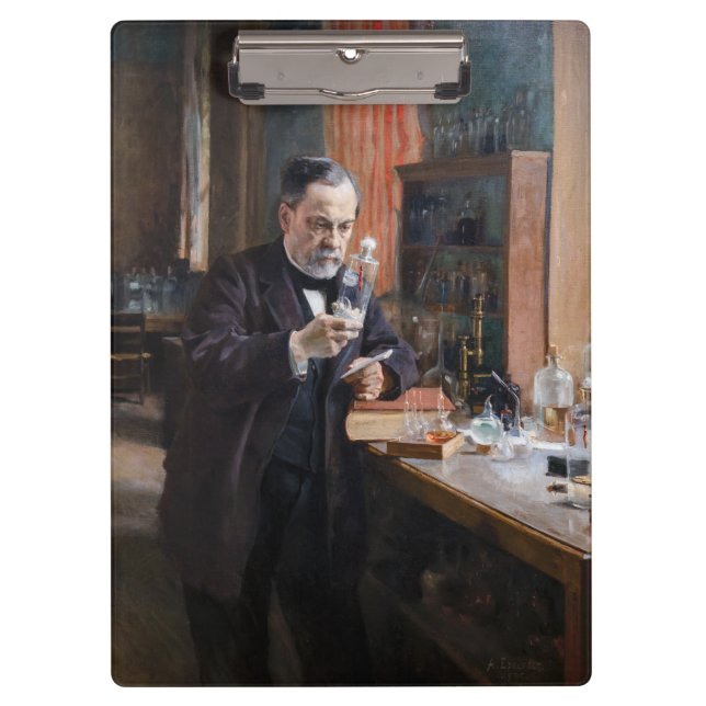 Albert Edelfelt - Portrait of Louis Pasteur Clipboard (Front)