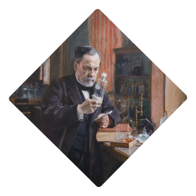 Albert Edelfelt - Portrait of Louis Pasteur Graduation Cap Topper (Front)