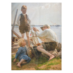 Albert Edelfelt - Shipbuilders Tablecloth