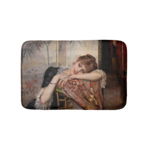 Albert Edelfelt - The Parisienne / Virginie Bath Mat