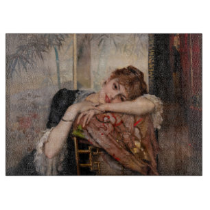 Albert Edelfelt - The Parisienne / Virginie Cutting Board