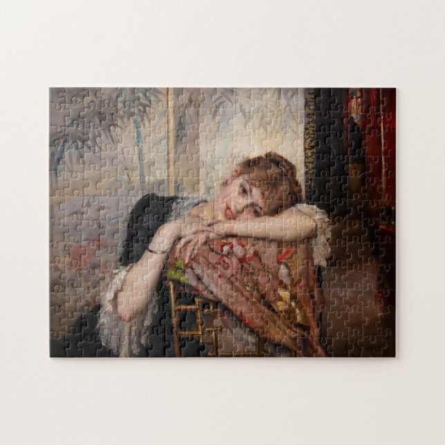 Albert Edelfelt - The Parisienne / Virginie Jigsaw Puzzle (Horizontal)
