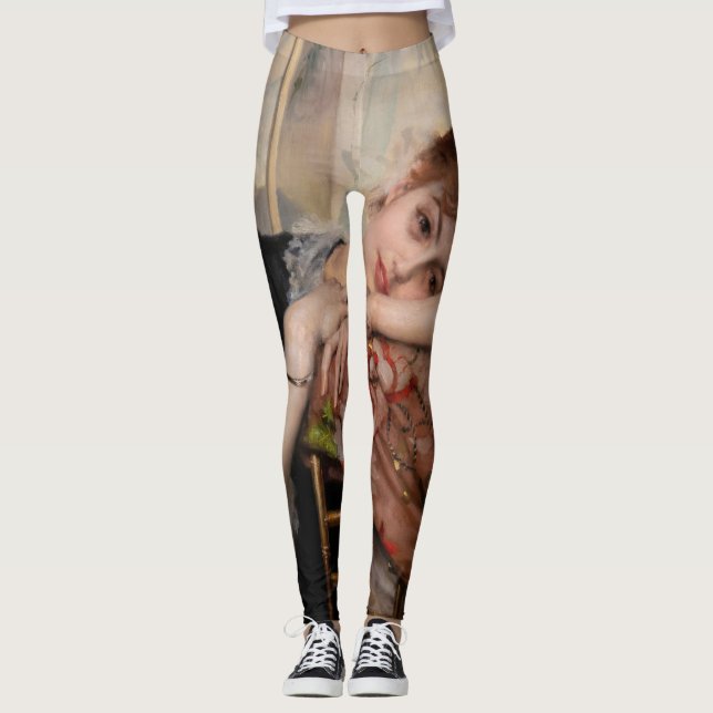 Albert Edelfelt - The Parisienne / Virginie Leggings (Front)
