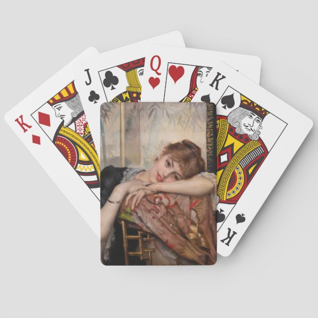 Albert Edelfelt - The Parisienne / Virginie Playing Cards (Back)