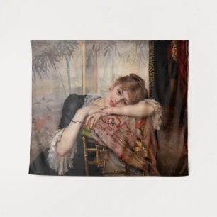 Albert Edelfelt - The Parisienne / Virginie Tapestry