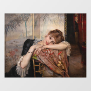 Albert Edelfelt - The Parisienne / Virginie Window Cling