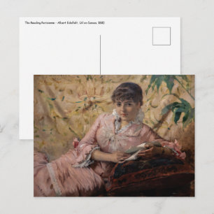 Albert Edelfelt - The Reading Parisienne Postcard