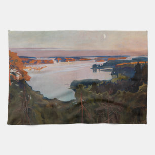 Albert Edelfelt - View over Haikko Kitchen Towel