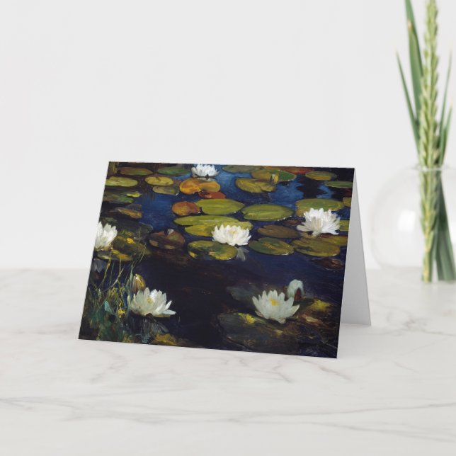 Albert Edelfelt - Water Lilies, Study Card (Front)