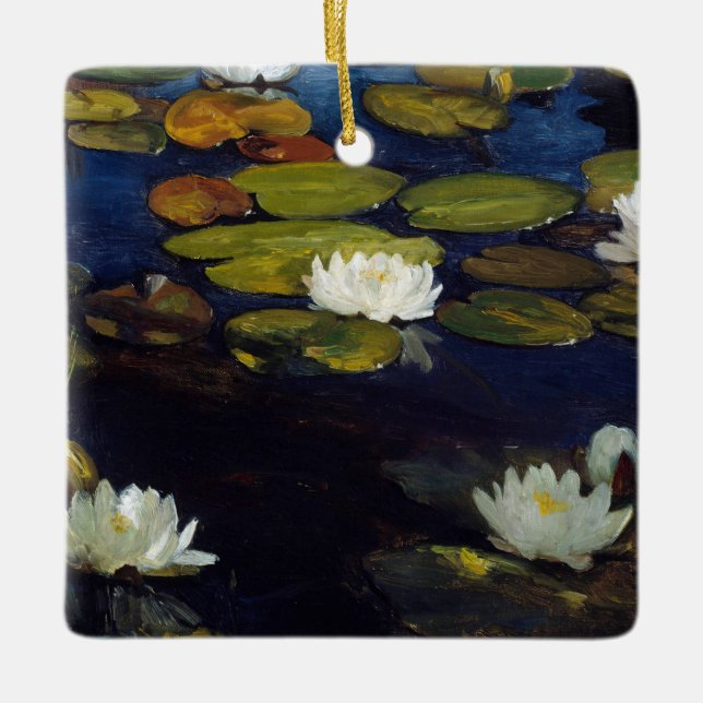Albert Edelfelt - Water Lilies, Study Ceramic Ornament (Front)
