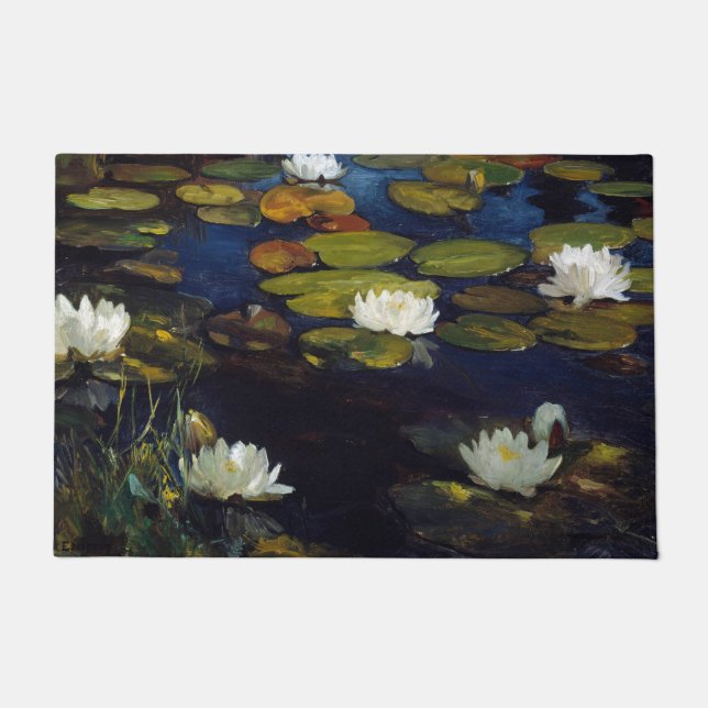 Albert Edelfelt - Water Lilies, Study Doormat (Front)