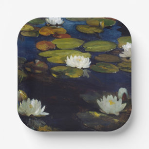 Albert Edelfelt - Water Lilies, Study Paper Plate