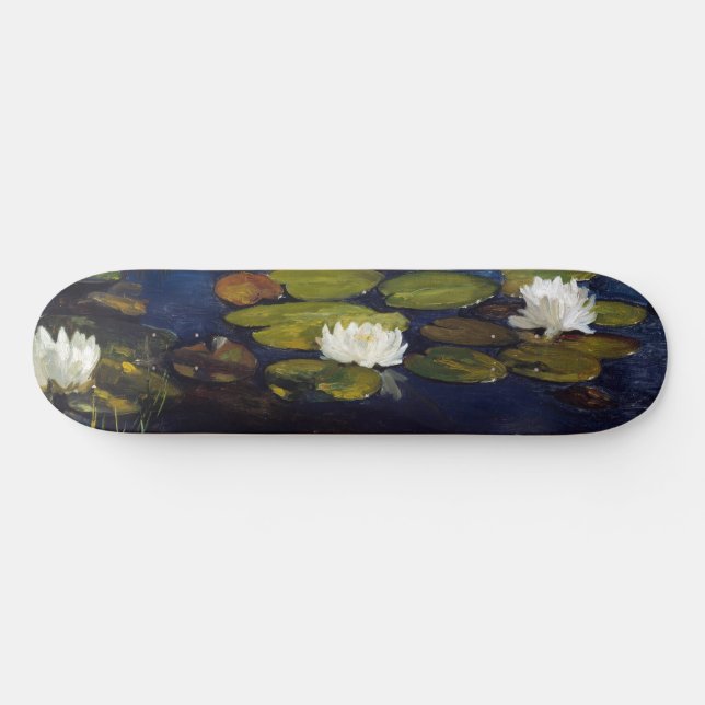 Albert Edelfelt - Water Lilies, Study Skateboard (Horz)
