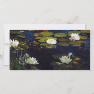 Albert Edelfelt - Water Lilies, Study Thank You Card