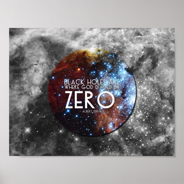 Albert Einstein Quote Poster (Front)