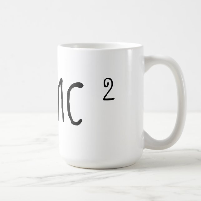 Albert Einstein's E=mc2 Coffee Mug (Right)